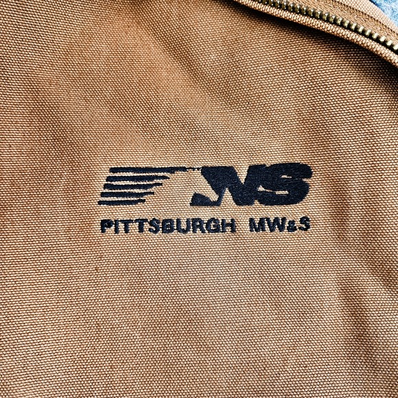 Vtg Carhartt Detroit J01 Canvas Duck Jacket 48 Reg Blanket Lining Brown New NWT - Picture 6 of 12